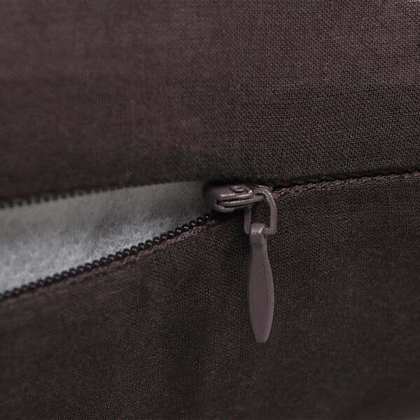 4 Kudd&ouml;verdrag i bomull bruna 40 x 40 cm