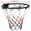 vidaXL Basketring svart 45 cm stål