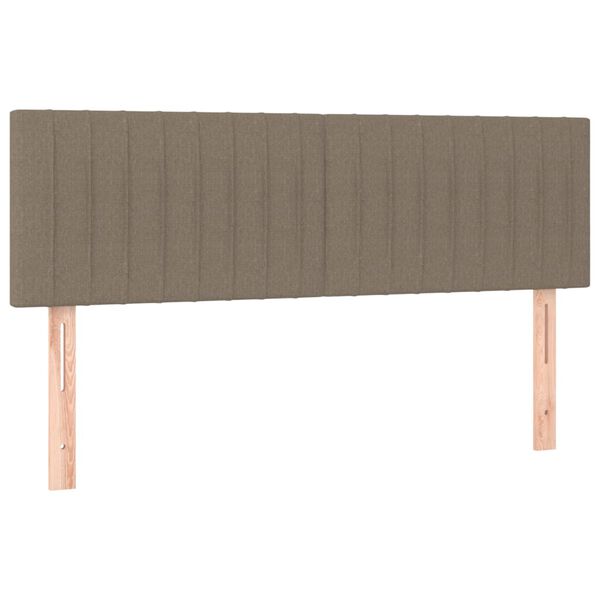 vidaXL Huvudgavlar 2 st taupe 72x5x78/88 cm tyg