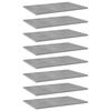 vidaXL Hyllplan 8 st betonggr&aring; 60x40x1,5 cm konstruerat tr&auml;