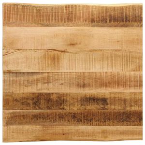 vidaXL Bordsskiva 40x40x3,8 cm levande kant massivt grovt mangotr&auml;