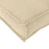 vidaXL Pallkuddset 2 pcs Beige 120 x 40 x 8 cm Oxford tyg