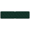 vidaXL Headboard Cushion Dark Green 200 cm Velvet