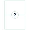 rillprint Sj&auml;lvh&auml;ftande etiketter 210x148 mm 1000 ark vit