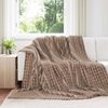 vidaXL Kastfilt Kamel 240 x 220 cm Fleece