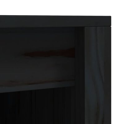 vidaXL Köksskåp för utomhusbruk svart 55x55x92 cm massiv furu