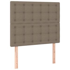 vidaXL S&auml;nggavel taupe 80x5x118/128 cm tyg