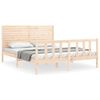 vidaXL S&auml;ngram utan madrass 160x200 cm massiv furu