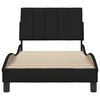 vidaXL Bed Frame without Mattress "Hanko" Black 90x190 cm Fabric
