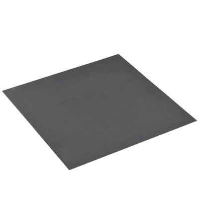 vidaXL Självhäftande golvplankor 20 st PVC 1,86 m² svart med mönster