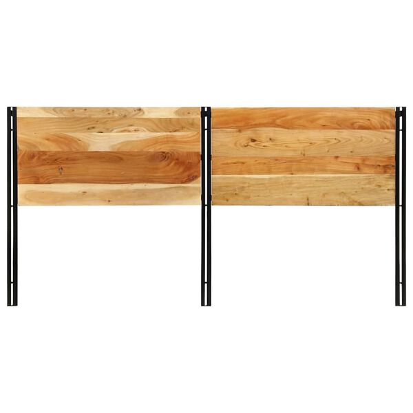 vidaXL S&auml;nggavel 200 cm massivt tr&auml;, akacia och j&auml;rn