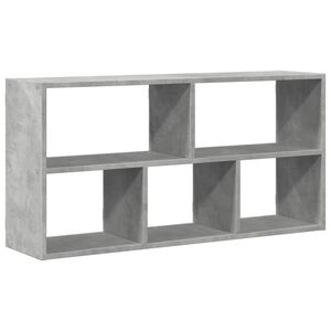 vidaXL V&auml;gghylla betonggr&aring; 100x25x50 cm konstruerat tr&auml;