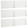 vidaXL St&ouml;dv&auml;gg 6 st 80 x 12 x 50 cm St&aring;l Vit
