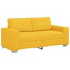 vidaXL Tv&aring;sitssoffa ljusgul 180x77x82 cm manchestertyg