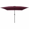 vidaXL Tr&auml;dg&aring;rdsparasol Bordeaux R&ouml;d 295 x 295 x 245 cm
