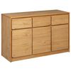 vidaXL Sk&auml;nk SAUDA ek 114x43x75,5 cm massiv furu