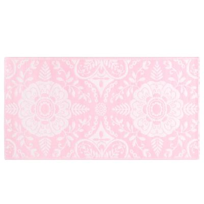 vidaXL Utomhusmatta rosa 120x180 cm PP