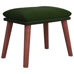 vidaXL Fotpall m&ouml;rkgr&ouml;n 45x29,5x35 cm sammet