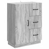 vidaXL Sideboard Gr&aring; sonoma-ek 66 x 34,5 x 87 cm Konstruerat tr&auml;