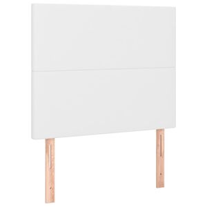 vidaXL S&auml;nggavel vit 90x5x118/128 cm konstl&auml;der