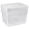 Curver Förvaringslådor set Handy 3x25L transparent