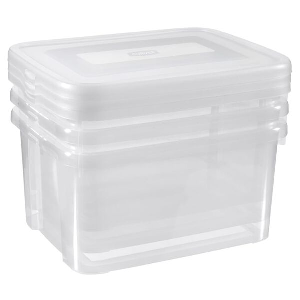 Curver Förvaringslådor set Handy 3x25L transparent