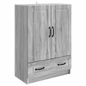 vidaXL Sideboard Gr&aring; sonoma-ek 66 x 34,5 x 92 cm Konstruerat tr&auml;