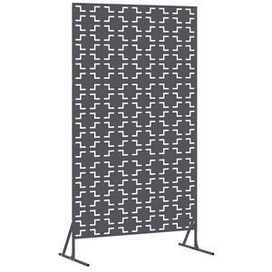 vidaXL Avsk&auml;rmningssk&auml;rm 100 x 50 x 180 cm St&aring;l Antracit