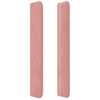 vidaXL S&auml;nggavel LED rosa 103x16x118/128 cm sammet