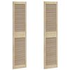 vidaXL Sk&aring;pd&ouml;rr med d&ouml;rr 2 st Naturlig 170 x 2,1 x 39,5 cm Massiv furu