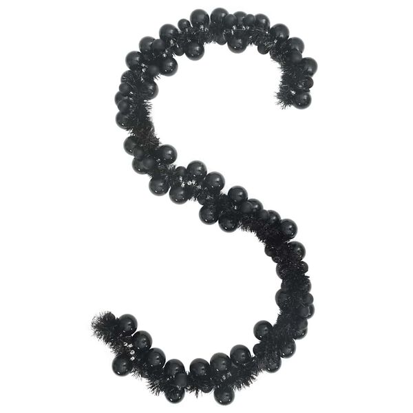 vidaXL Julkulagirland Svart 186 cm Polystyren