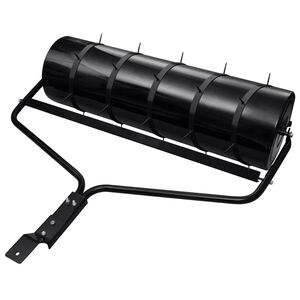 vidaXL Tr&auml;dg&aring;rdsgr&auml;smatta rulle med aeratorkl&auml;mmor &Oslash; 30 x 90 cm St&aring;l