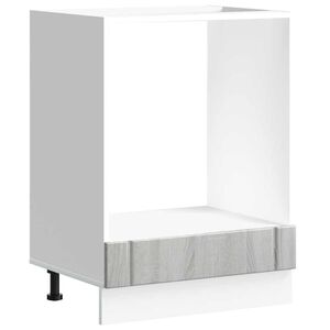 vidaXL Ugnssk&aring;p Lucca gr&aring; sonoma konstruerat tr&auml;