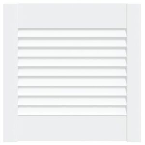 vidaXL Sk&aring;plucka lamelldesign vit 39,5x39,4 cm massiv furu