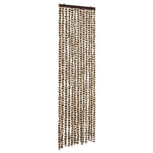 vidaXL Insektsdraperi beige och brun 56x185 cm chenille