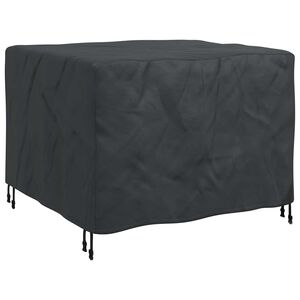 vidaXL M&ouml;bel&ouml;verdrag Enf&auml;rgad Svart 113 x 113 x 73 cm 210D