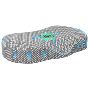 vidaXL Kudde med kudde Gr&aring; 55 x 36 x 10 cm Polyester