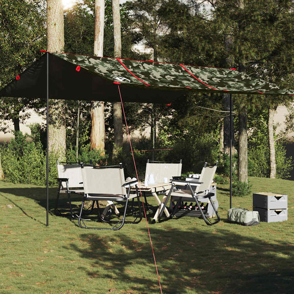 vidaXL Tarp kamouflage 451x420 cm vattent&auml;t