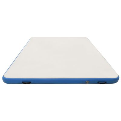 vidaXL Uppblåsbar flotte blå och vit 300x300x15 cm