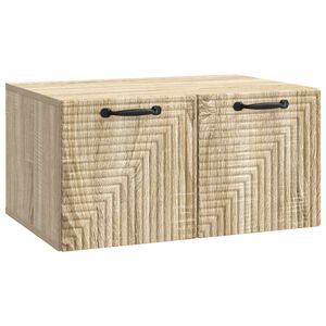 vidaXL V&auml;ggmonterad TV-b&auml;nk V&auml;ggmonterad Sonoma-ek 59,5 x 41 x 30 cm