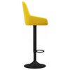 vidaXL Barstolar 2 st senapsgul sammet