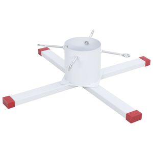 vidaXL Julgransfot vit 61x61x15,5 cm