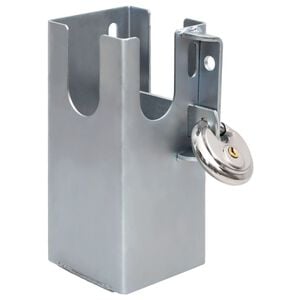 vidaXL Sl&auml;pvagnsl&aring;s silver 11x11x23,5 cm st&aring;l