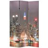 vidaXL Vikbar rumsavdelare New York i nattetid 120x170 cm
