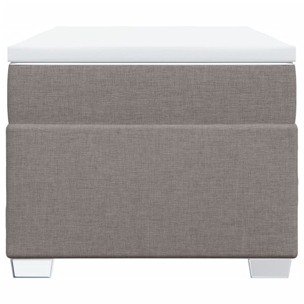 vidaXL Ramsäng med madrass taupe 80x200 cm tyg