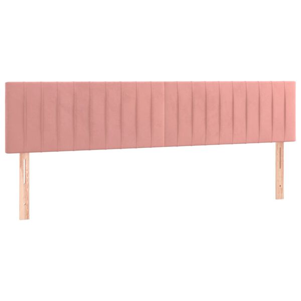 vidaXL S&auml;nggavel LED rosa 180x5x78/88 cm sammet