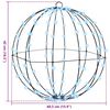 vidaXL Ball med 120 LED-lampor Kallvit 40 cm Metall