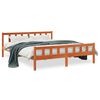 vidaXL S&auml;ngram utan madrass vaxbrun 160x200 cm massiv furu