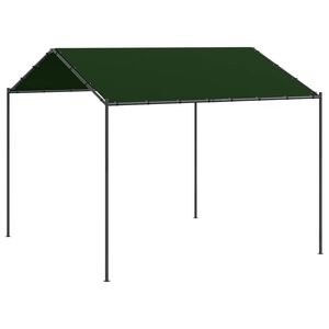 vidaXL Paviljong 4 x 4 x 2,6 m Taupe Polyester och St&aring;l
