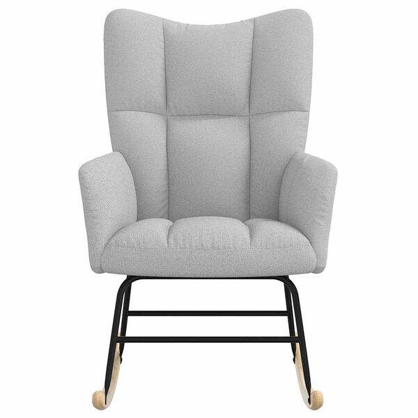 vidaXL Gungstol molngr&aring; tyg